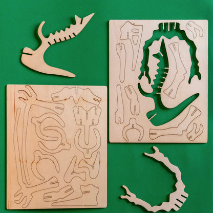 DinoCraft 3D Wooden Puzzle