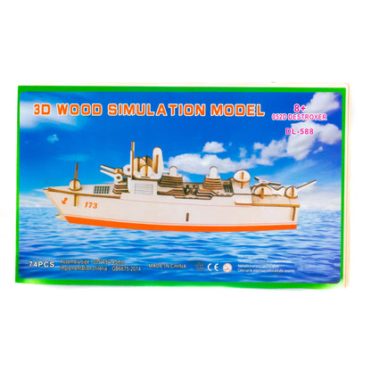 3D Wooden Puzzle Kit – Creative Construction Set for All Ages