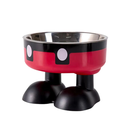 Anti-choke pet food bowl with elevated design