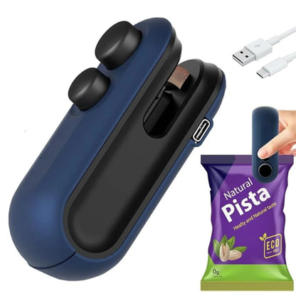 Snack packs sealed using USB electric heat sealer