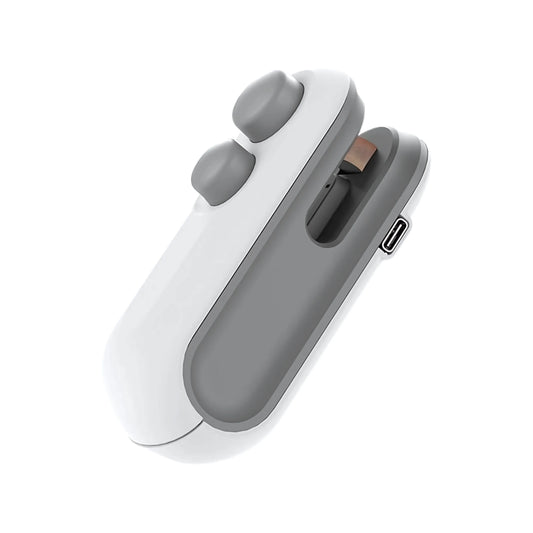 Two in one sealer and cutter displayed on a white background