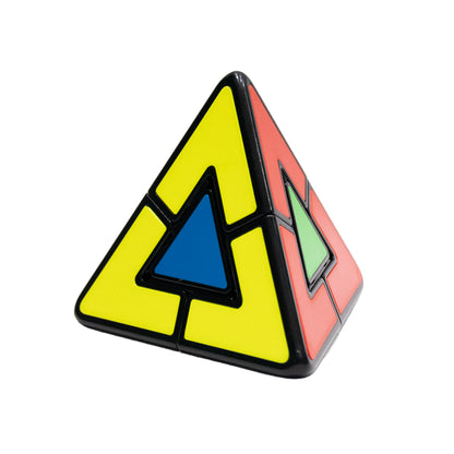 Display of the triangle brain treasurer on the white background