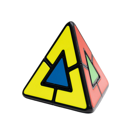 Display of the triangle brain treasurer on the white background