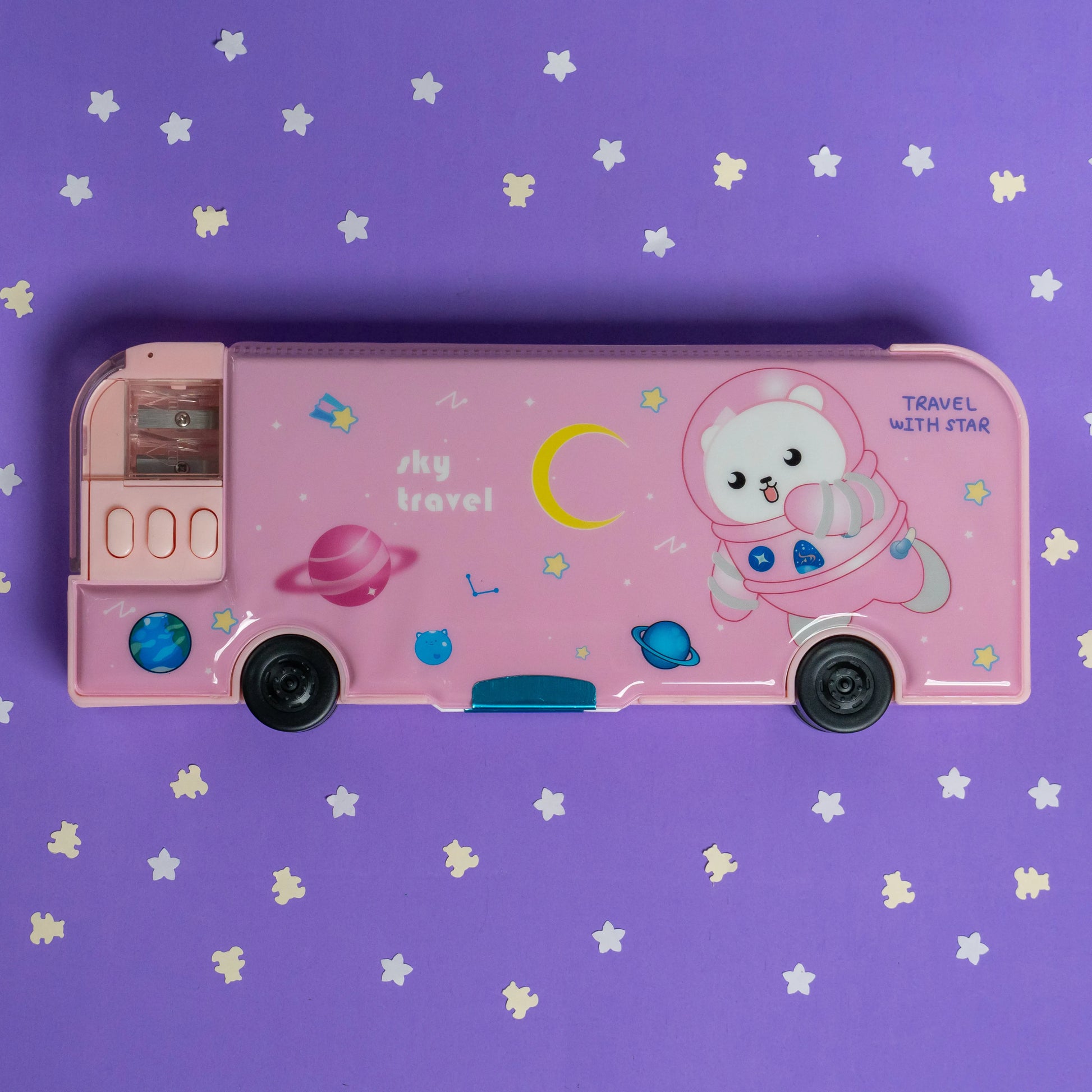 Beautiful & Functional Pencil Box in Pink