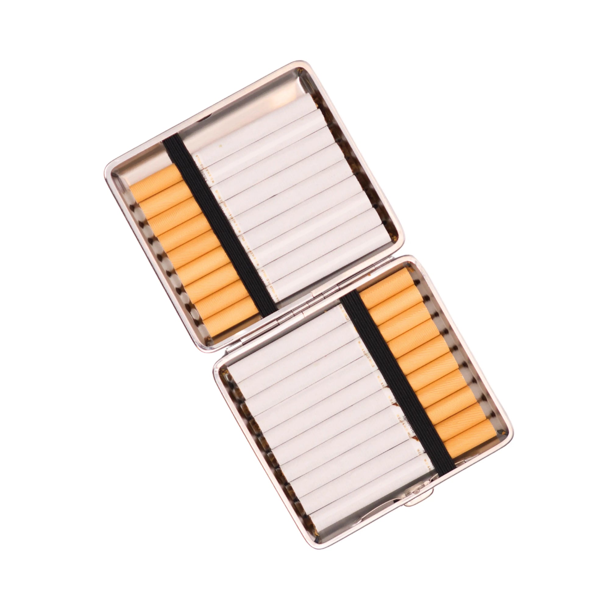 Compact luxury cigarette case designed for travel and convenience