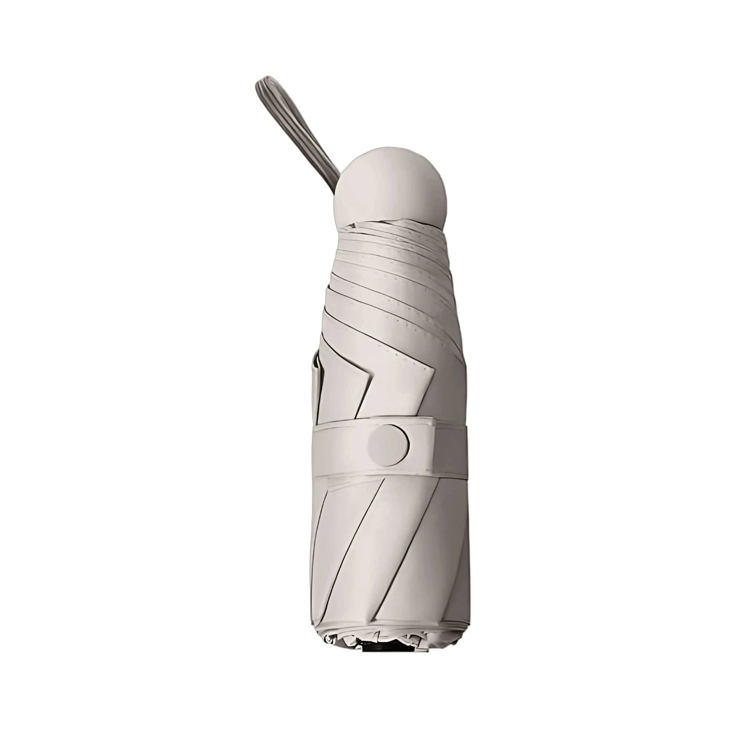 Classic Grey compact umbrella folded and closed