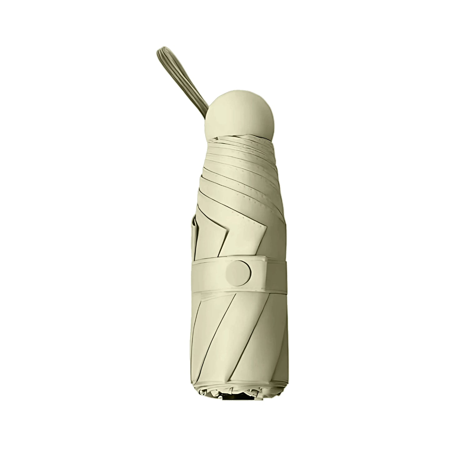 Classic Ivory compact umbrella folded and closed
