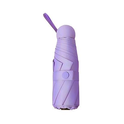 Classic Purple compact umbrella folded and closed