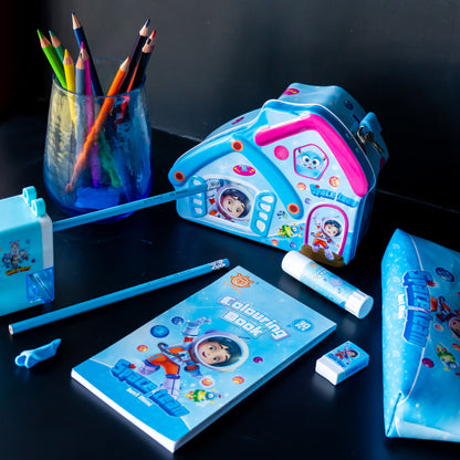 Space-Themed Stationery Box Set for Girls, Students, and Adults