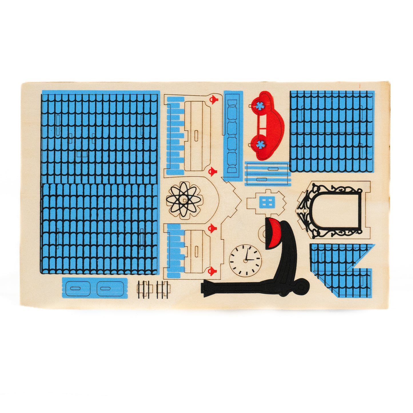 3D Wooden Puzzle House – Charming Aegean Sea DIY Model Kit