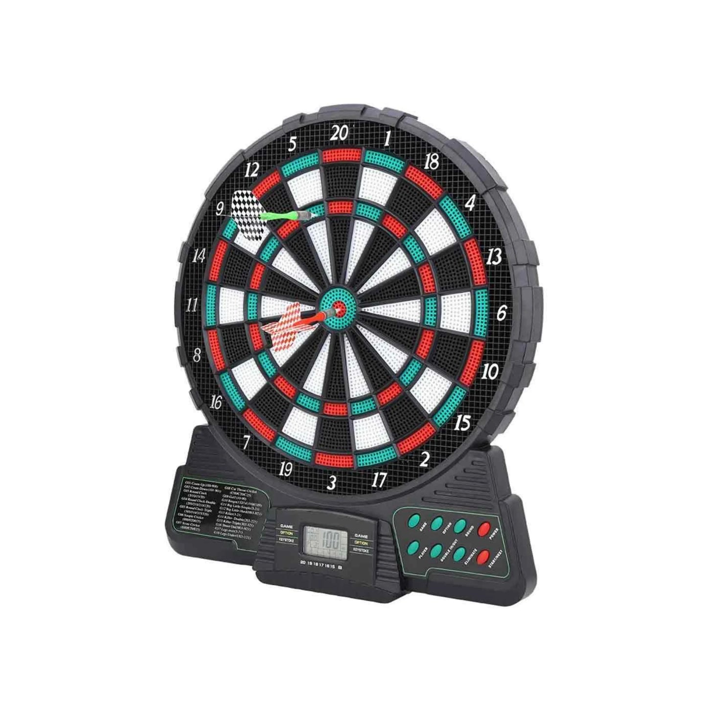 Electronic dart game on a white background