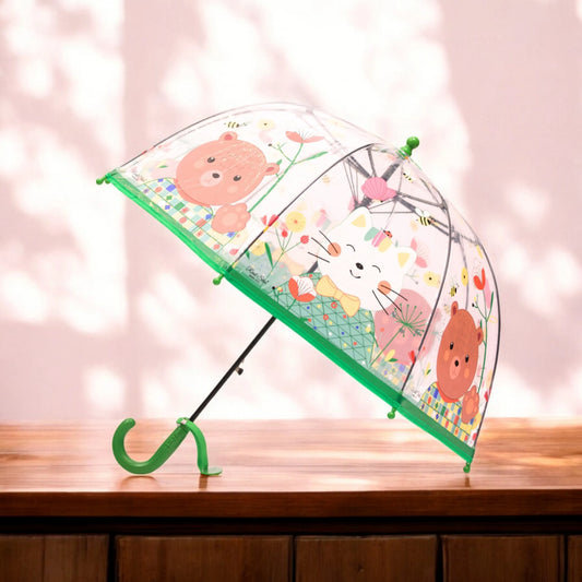 Long handle umbrella with flower print