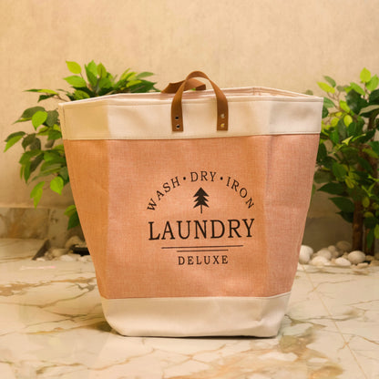 deluxe laundry bag filled with clothes