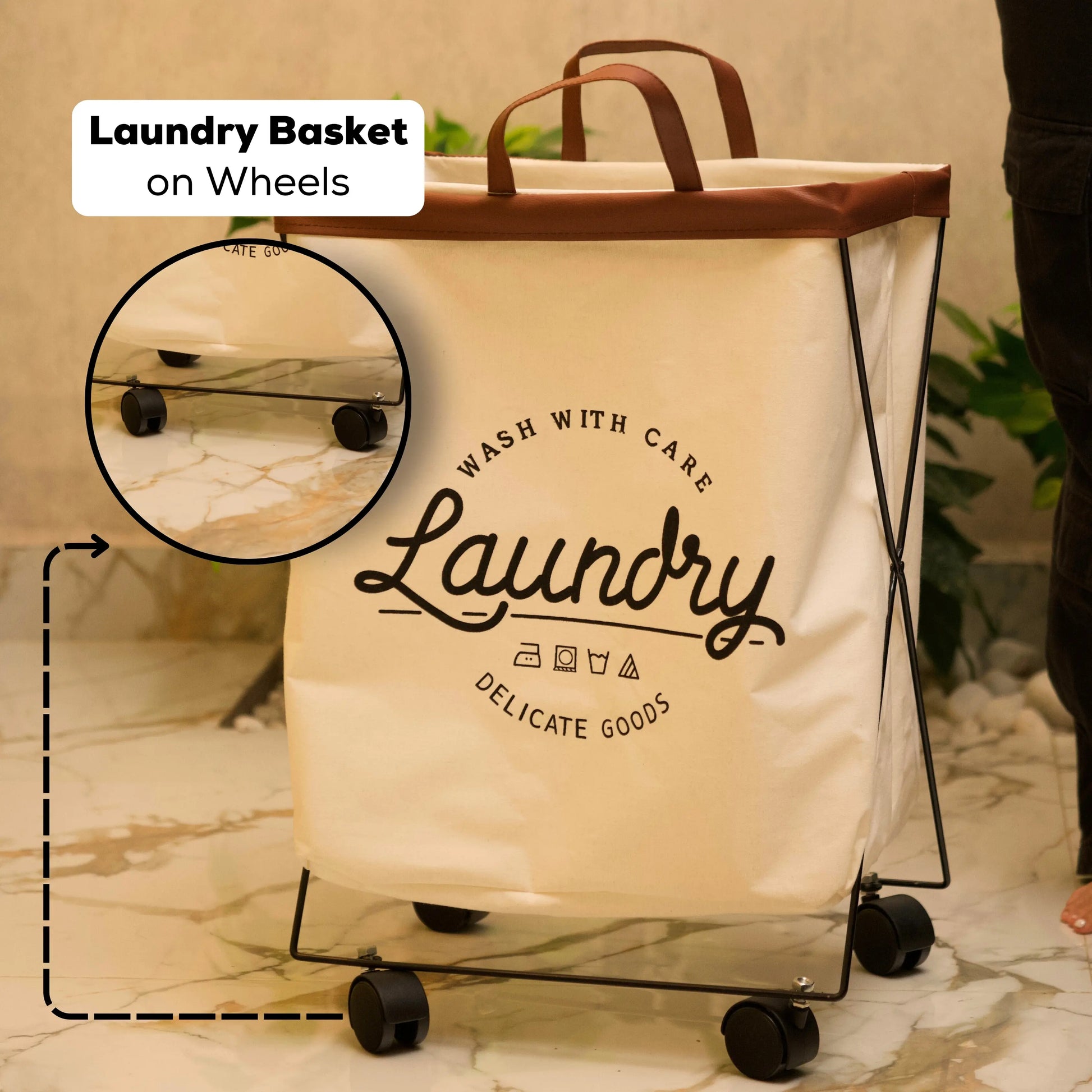 sturdy laundry basket storage solution