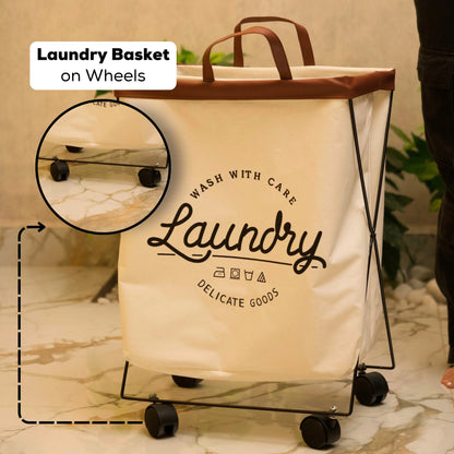 sturdy laundry basket storage solution