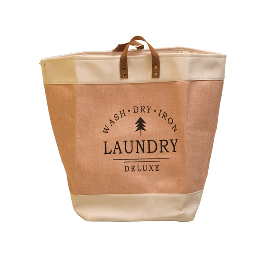 Front view of Deluxe laundry bag on a white background