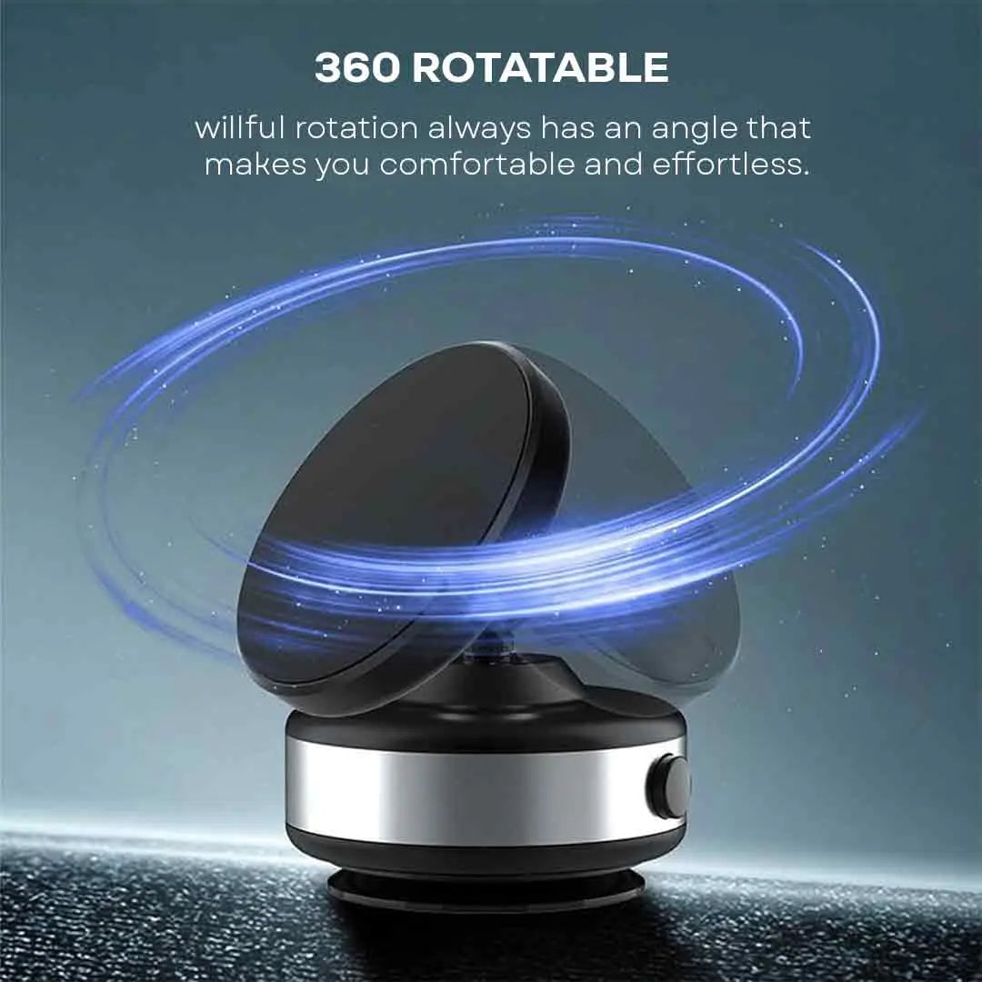 Magnetic phone holder with 360-degree rotation