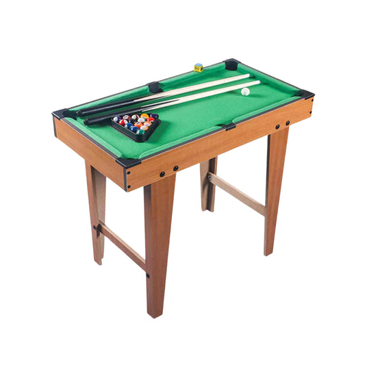 Display of assembled mini table on a white background