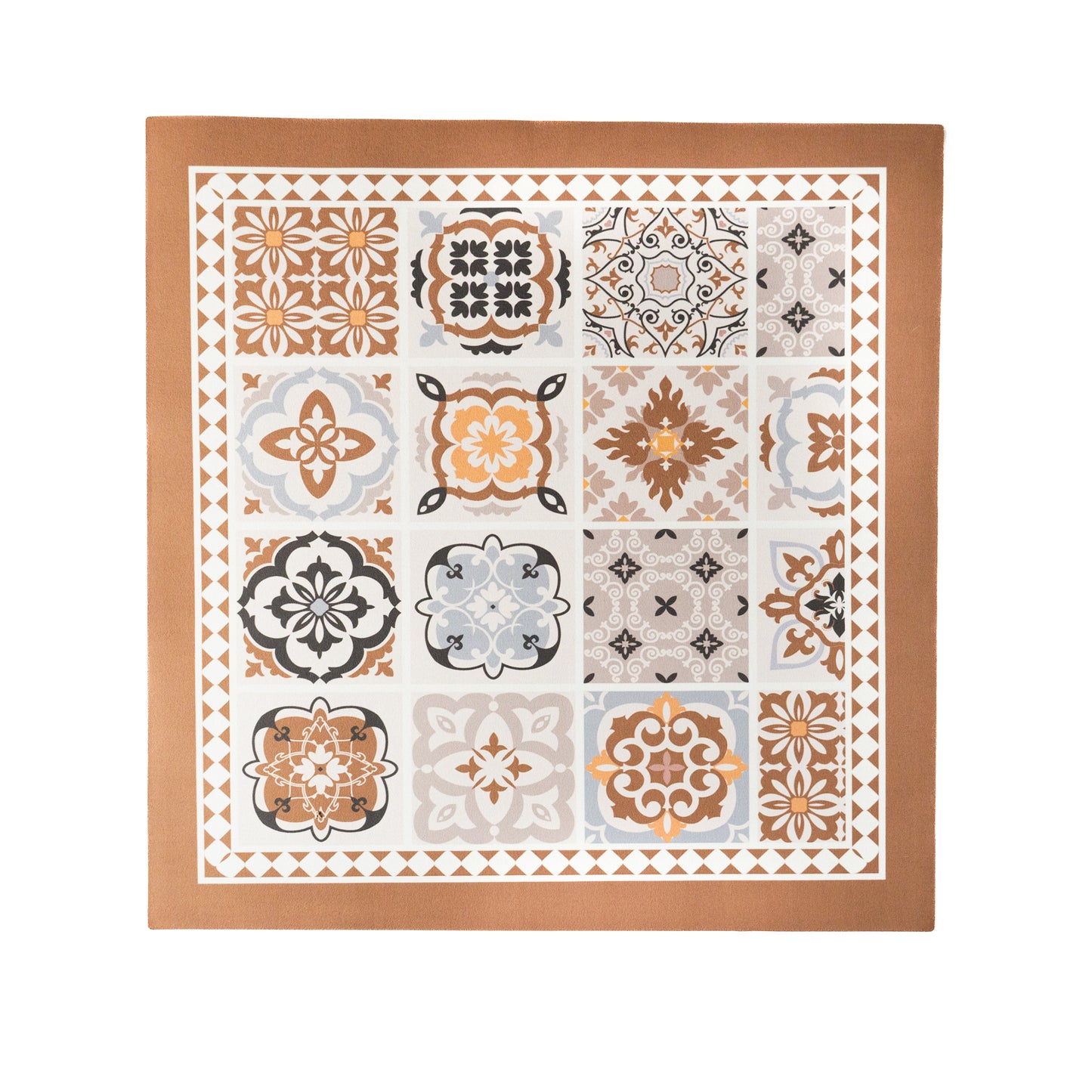 Beige multifunctional mat  on the white background