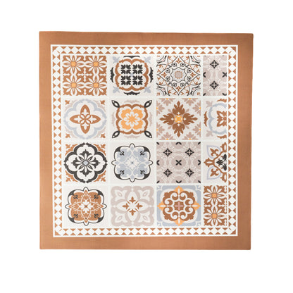 Beige multifunctional mat  on the white background