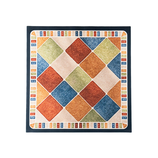 Essential multifunctional bathroom mat from top view on a white background