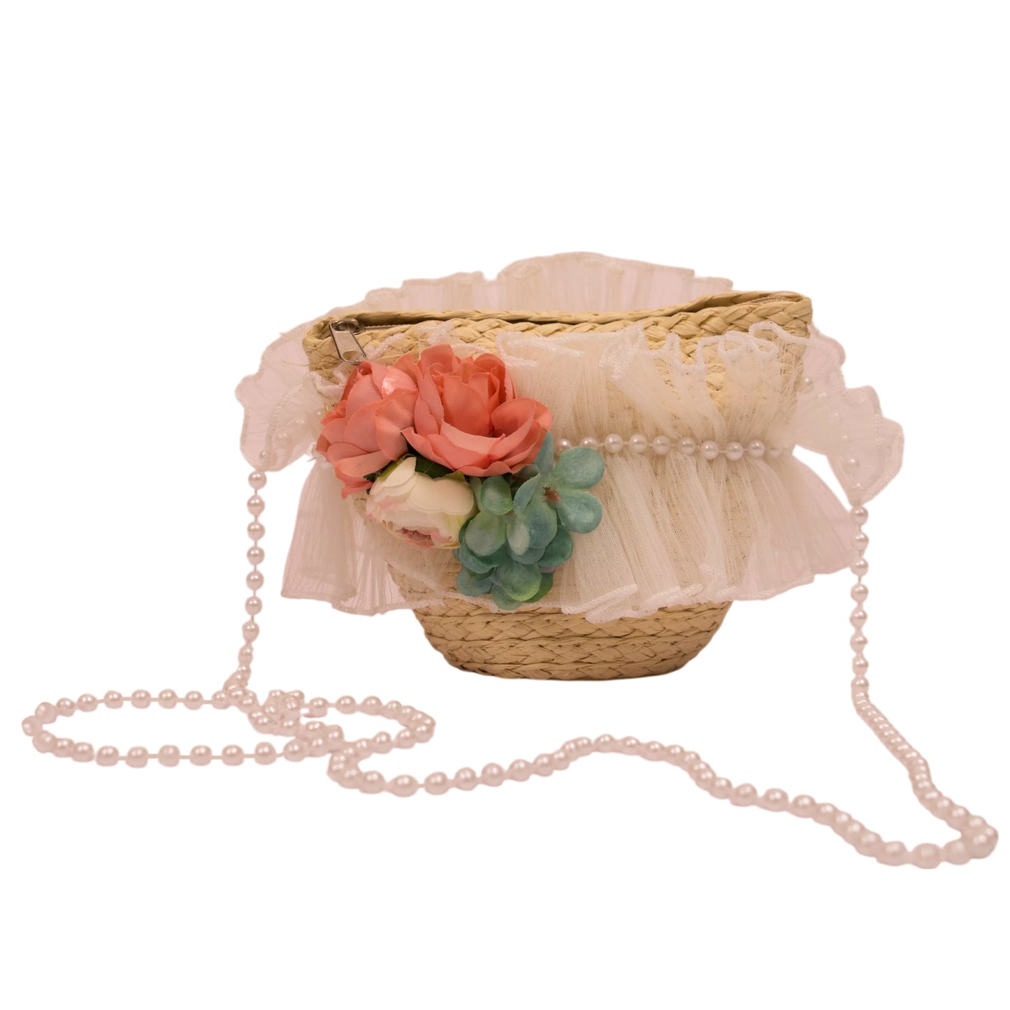 Pearl sling bag for kids in white background
