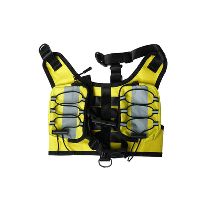 Front view of Reflective Camouflage yellow Harness