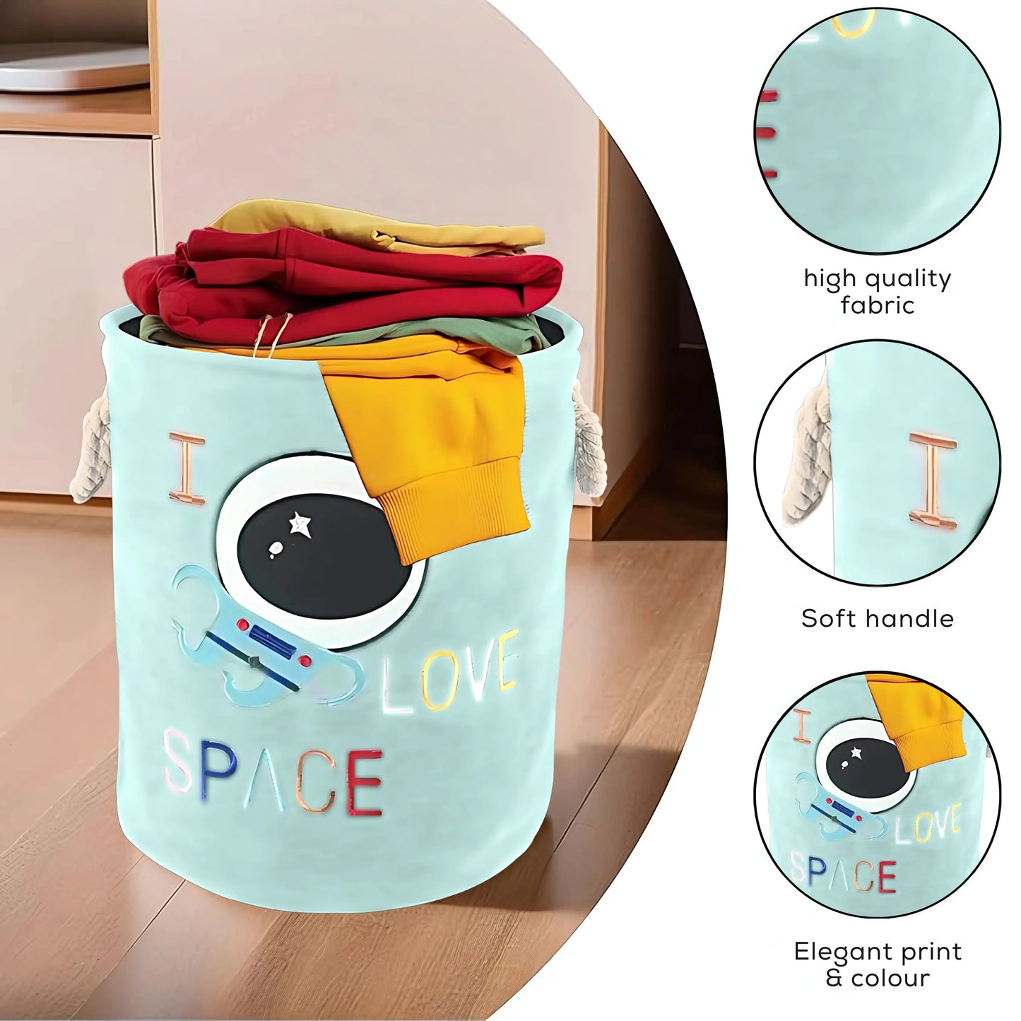 Lightweight laundry bag for clothes and clutter