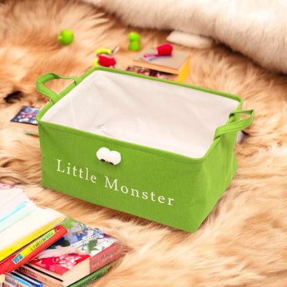 Colorful monster design storage basket for home