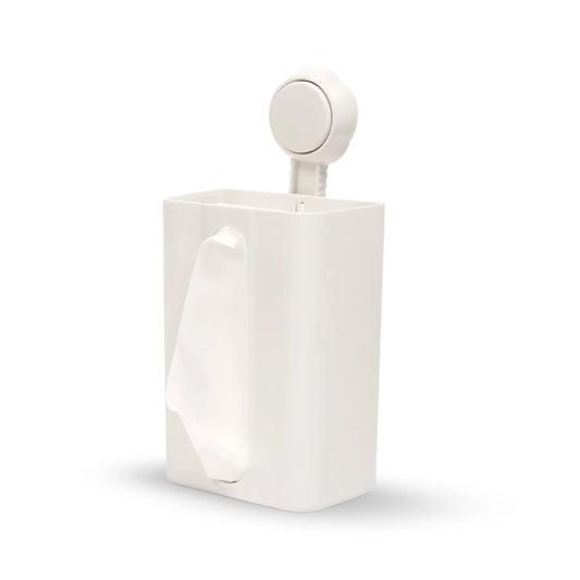 Image of suction tissue box on a white background