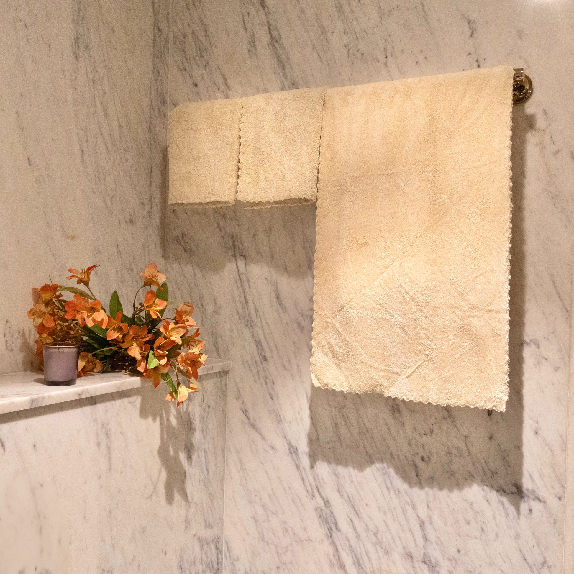 light cream towel full view