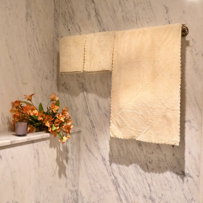 light cream towel full view