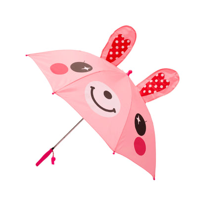 Fun animal-shaped kids pink umbrella