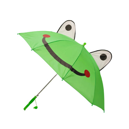 Fun animal-shaped kids light green umbrella