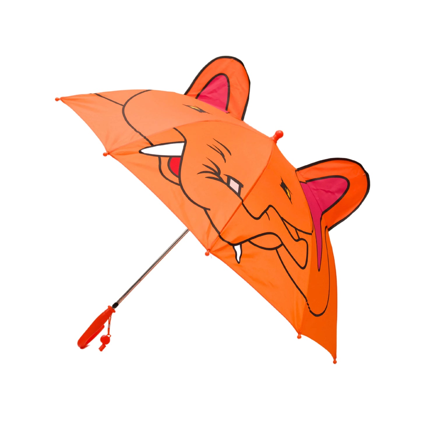 Fun animal-shaped kids orange umbrella