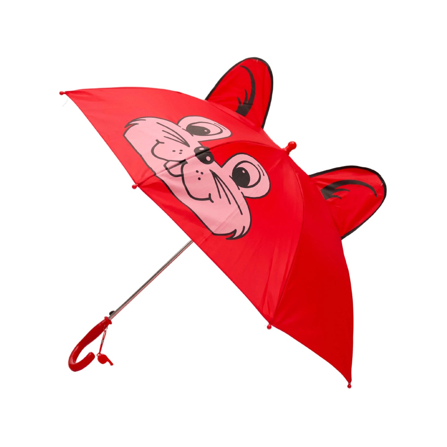 Fun animal-shaped kids red umbrella