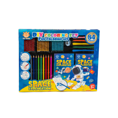Kids Colouring Kit  Blue