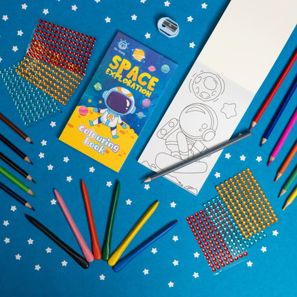Full Kids Colouring Kit Blue