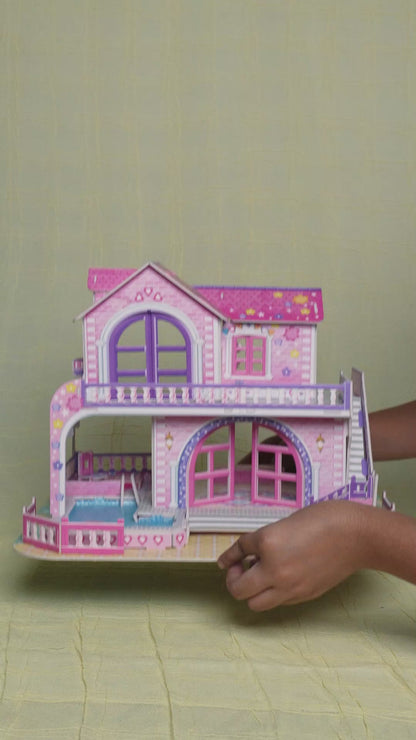 3D Puzzle DIY House Building Kit for Kids