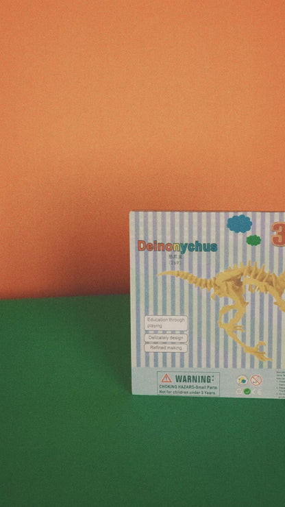 DinoCraft 3D Wooden Puzzle