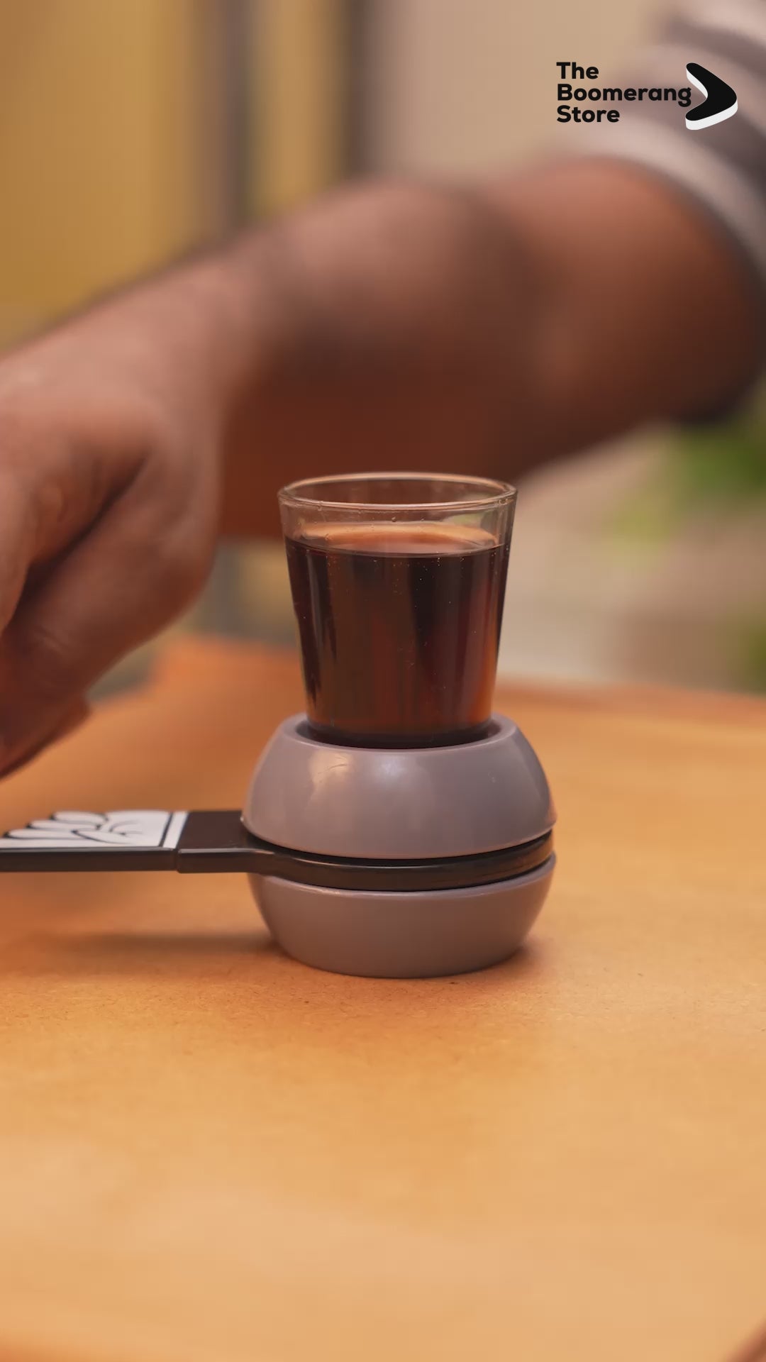 People paying shot glass spinner game.