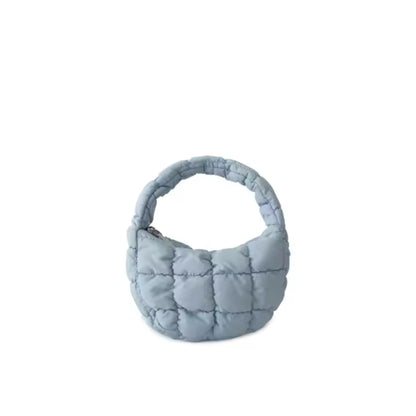 Small pastel tote bag with soft pillow-like design
