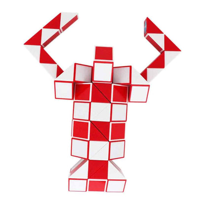 Infinity puzzle twisted into a fun design